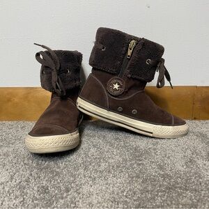 Converse Kids Brown Chuck Taylor Boots Unisex Kids Size 12.5